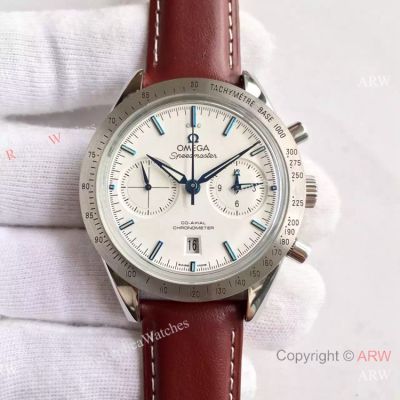 Copy Swiss Omega Speedmaster 9300 SS Leather Strap 41.5mm Watch